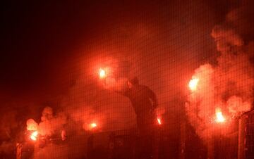 Así fueron los disturbios por el descenso del Hamburgo