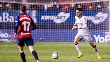 Erick Cabaco frente a Osasuna en El Sadar.