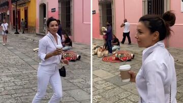 Eva Longoria baila al ritmo de ‘Como la Flor’ desde las calles de Oaxaca