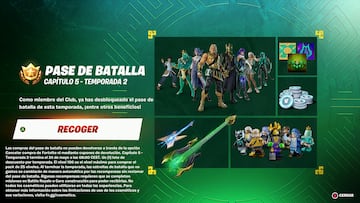 fortnite capitulo 5 temporada 2 pase de batalla skins objetos