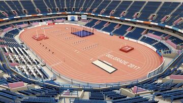 Vea cómo será la pista cubierta de los Europeos de Belgrado