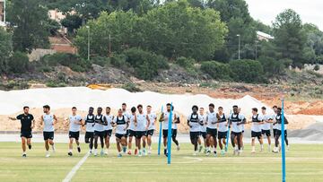 Entrenamiento del CD Castellón.