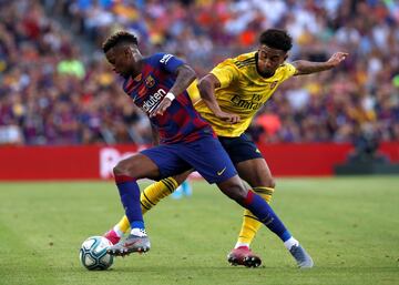 Reiss Nelson y Semedo. 