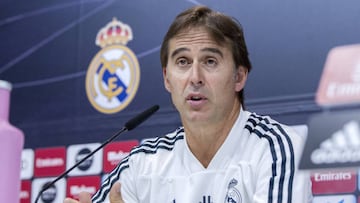 Julen Lopetegui, en la conferencia de prensa de este viernes.