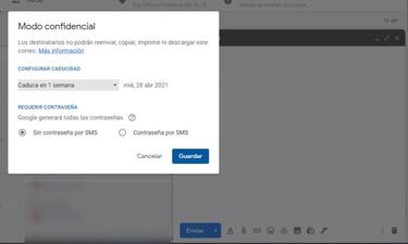 Cómo mandar un correo confidencial en Gmail