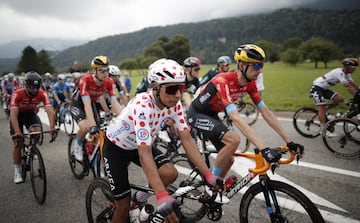 Nairo Quintana y Bahrain Victorious.