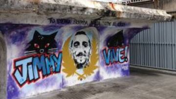 Grafiti en memoria de Jimmy.