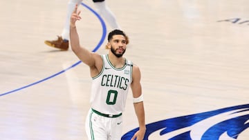 The Boston Celtics fended off a late comeback from the Dallas Mavericks to take a 3-0 lead and are a win away from their 18th Championship.