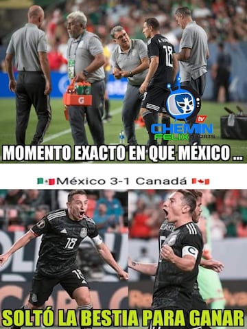 A reír un rato con los memes del México vs Canadá