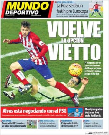 Portadas de la prensa mundial