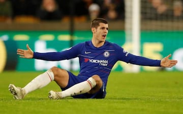 Frustration | A much-seen look from Chelsea's Alvaro Morata.