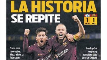 La prensa de Barcelona celebra el 1-1 como un triunfo