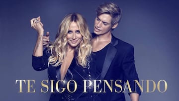 Marta S&aacute;nchez y Carlos Baute en la portada de su segundo single: &quot;Te sigo pensando&quot;.