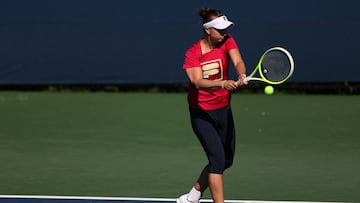 Barbora Krejcikova, en el Billie Jean King National Tennis Center.