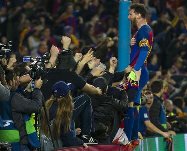 Así le fue a Messi contra el PSG: tres goles en París y remontada histórica