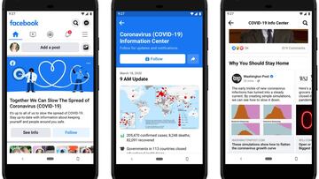 Facebook a?ade un Centro de Informaci車n del Coronavirus en sus noticias