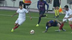 La aparatosa lesión de Messi en imágenes