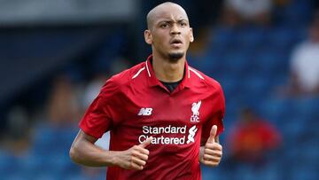 El centrocampista brasileño del Liverpool, Fabinho, durante un partido.
