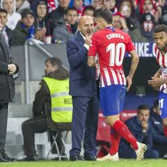 El Cholo Simeone se deja los cambios a medio hacer