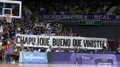 Homenaje de la afici&oacute;n del Real Madrid a Andr&eacute;s Nocioni.