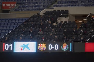 Joan Laporta en el palco del Camp Nou.