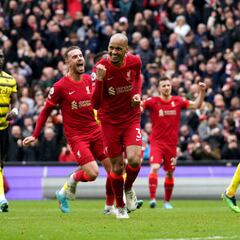 Díaz se queda en el banco en triunfo de Liverpool ante Watford