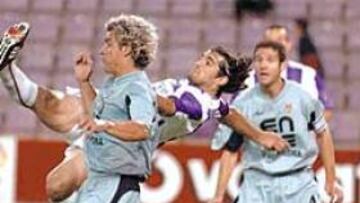 <b>SORPRESA. </b>El Pontevedra, novel en la categoría, venció al Valladolid, uno de los aspirantes al ascenso.