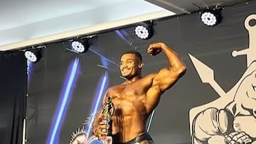 El fisioculturista Wanderson da Silva Moreira, durante una competición.