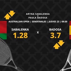 Aryna Sabalenka vs. Paula Badosa: horario, TV, estadísticas y pronósticos