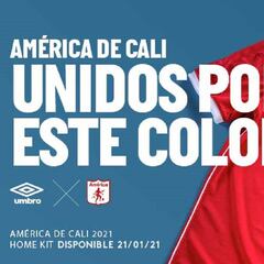 América de Cali presenta su indumentaria para 2021