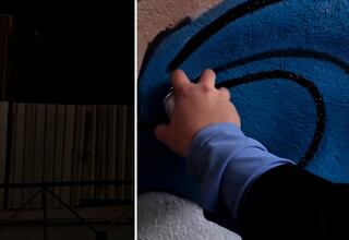 Un ultra polaco se cuela en el Estadio de Vallecas y deja este ‘recuerdo’