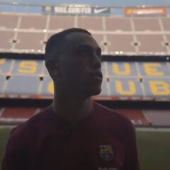 Barcelona new boy Sergiño Dest blown away by Camp Nou