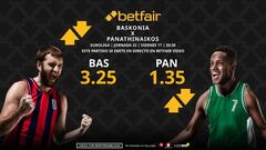 Baskonia vs. Panathinaikos: horario, dónde ver, pronósticos, estadísticas y clasificación