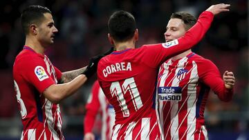 Vitolo, Correa y Gameiro.