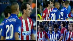 Godín and Deyverson in foul spitting match at final whistle