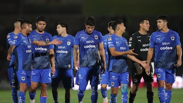Monterrey en el partido contra Juárez.