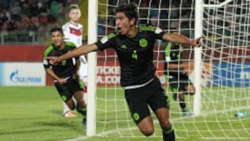 Venegas firm&oacute; el segundo gol de M&eacute;xico ante Alemania en el cierre de la fase de grupos del Mundial Sub 17.