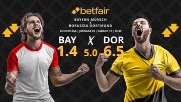 Bayern Múnich vs. Borussia Dortmund: horario, dónde ver, pronósticos y clasificación