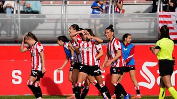 07/12/25 FUTBOL FEMENINO
PARTIDO PRIMERA DIVISION FEMENINA ATHLETIC DE BILBAO - LEVANTE
GOL AGOTE 1-0
ALEGRIA