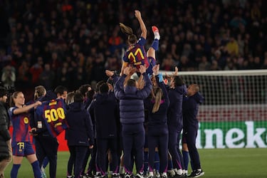 Alexia Putellas celebra sus 500 partidos con el Barcelona con un gol y dos asistencias en el Camp Nou.