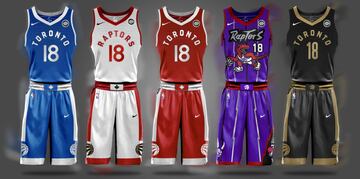 Uniforme de Toronto Raptors.