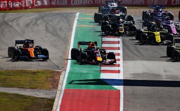 Alexander Albon y Carlos Sainz.