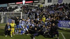 El Alcoyano, tras derrotar al Levante.