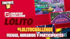 Lolito Creative Challenge en Fortnite: fechas, horarios y streamers confirmados