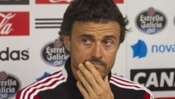 Luis Enrique en rueda de prensa.