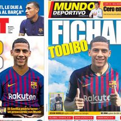 Todibo se gana las portadas de Barcelona