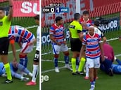 Su portero en el suelo y decide hacer esto: la surrealista escena de un ex de LaLiga que ya es viral en redes