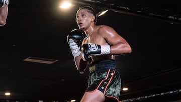 Amin Hachimi durante uno de sus combates.