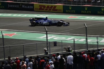 Así vivieron los pilotos el primer día en el Autódromo Hermanos Rodríguez del Gran Premio de México durante las prácticas.