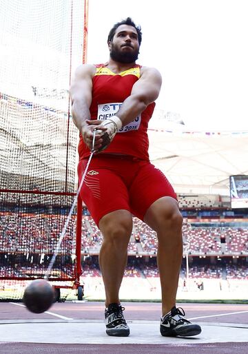 La sorpresa de la temporada. Javi Cienfuegos mandó el martillo a 79,38, un nuevo récord de España y mucho más. Porque es la tercera marca mundial del año tras los polacos Fajdek y Nowicki. Si es capaz de rubricarla en Doha estaría muy cerca de las medalla